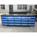 Metal seel workbench with 20 drawers for garage